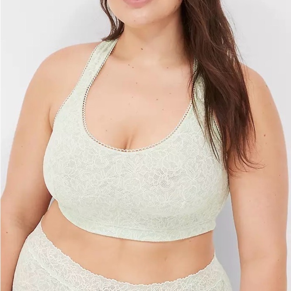Cacique Lace Longline Bralette in Light Sage